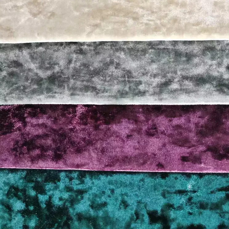scholl velvet 100% polyester crush velvet upholstery satin fabric