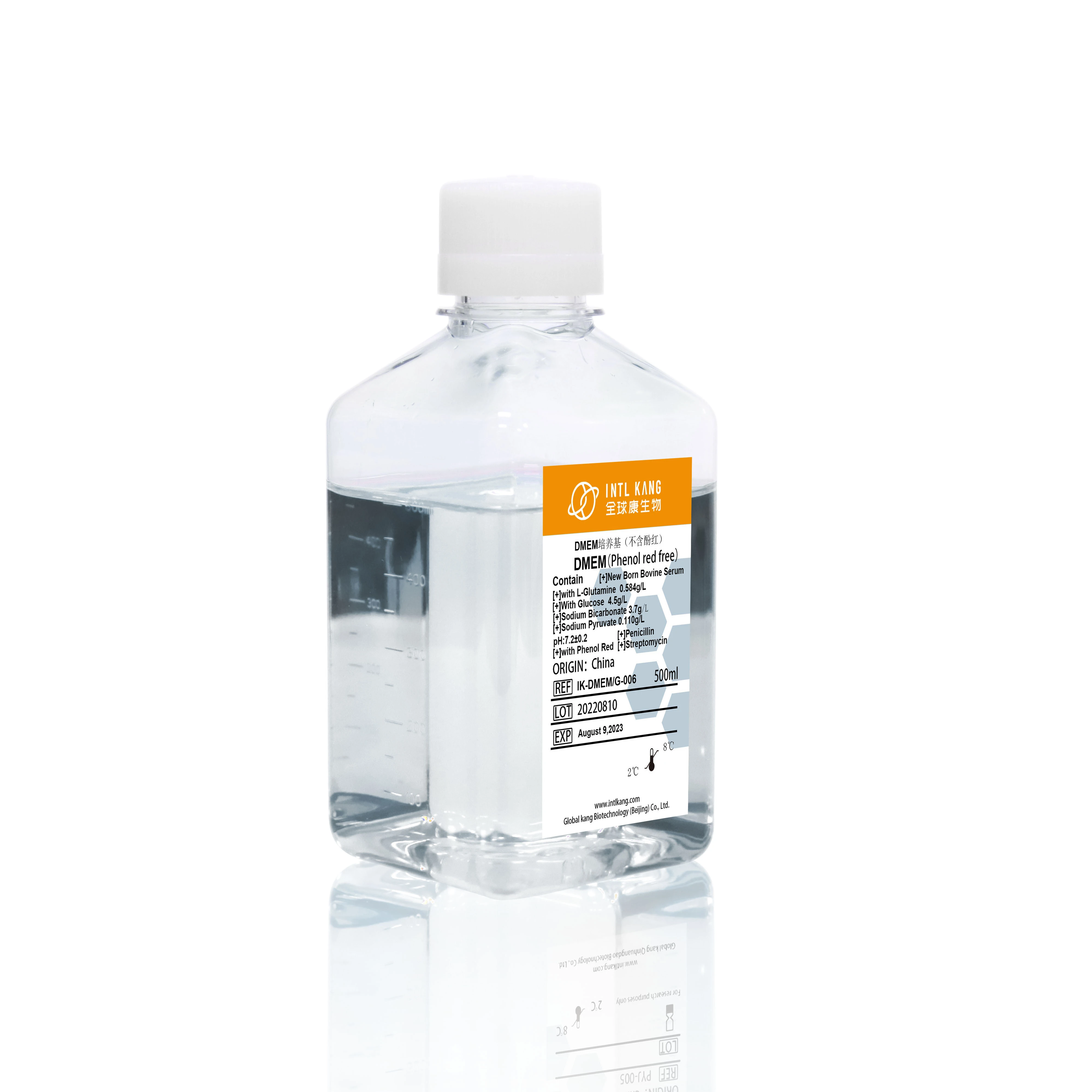 DMED/G Cell Culture Medium for Research Use Lab Supplies Biological Reagents, High Glucose DMEM