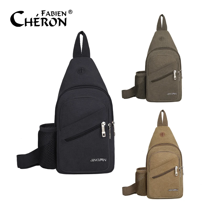 High Quality Custom Women Ladies Foldable Waterproof Cross Body Sling Shoulder Messenger Chest Nylon Crossbody Bag For Men