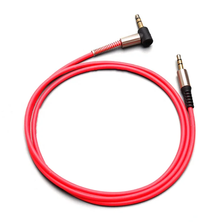 Профессиональный Гибкий аудиокабель для динамиков, провод, Черная оболочка, количество красных 3,5 мм аудиоразъем AUX, кабель для наушников