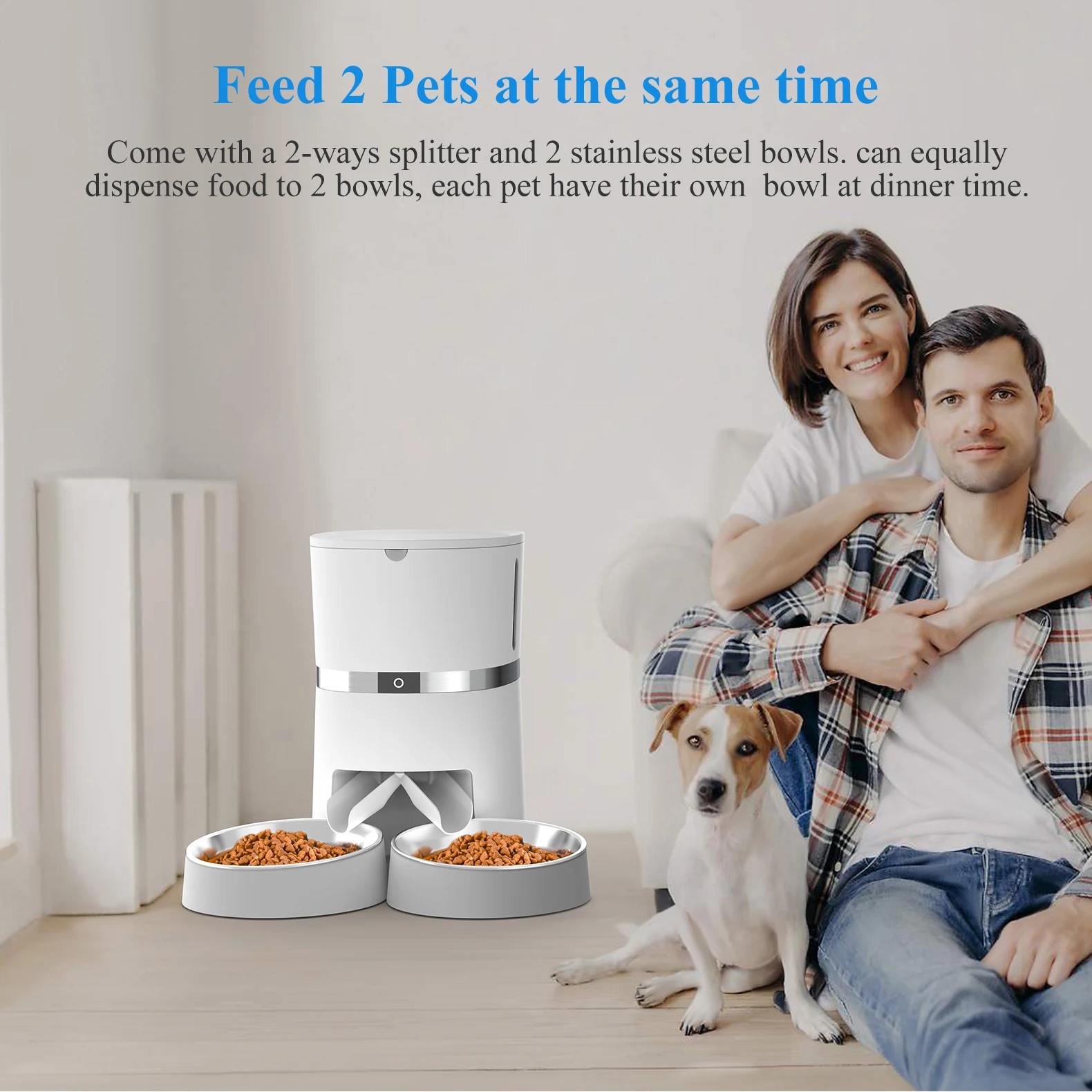 Pet-Healthy Wifi App Control Microchip Pet Dispenser Automatic Pet Feeder for Dog Cat Comedor Automatico Para Perros Dispensador