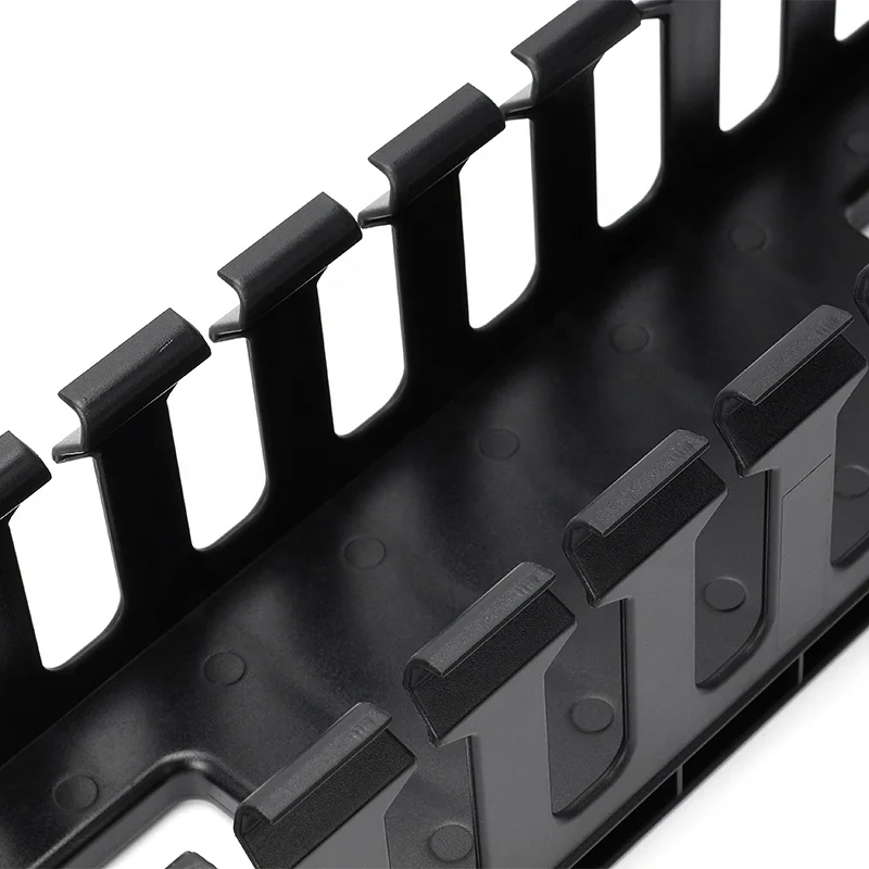 1U 12port 24port plastic cable management cable manager