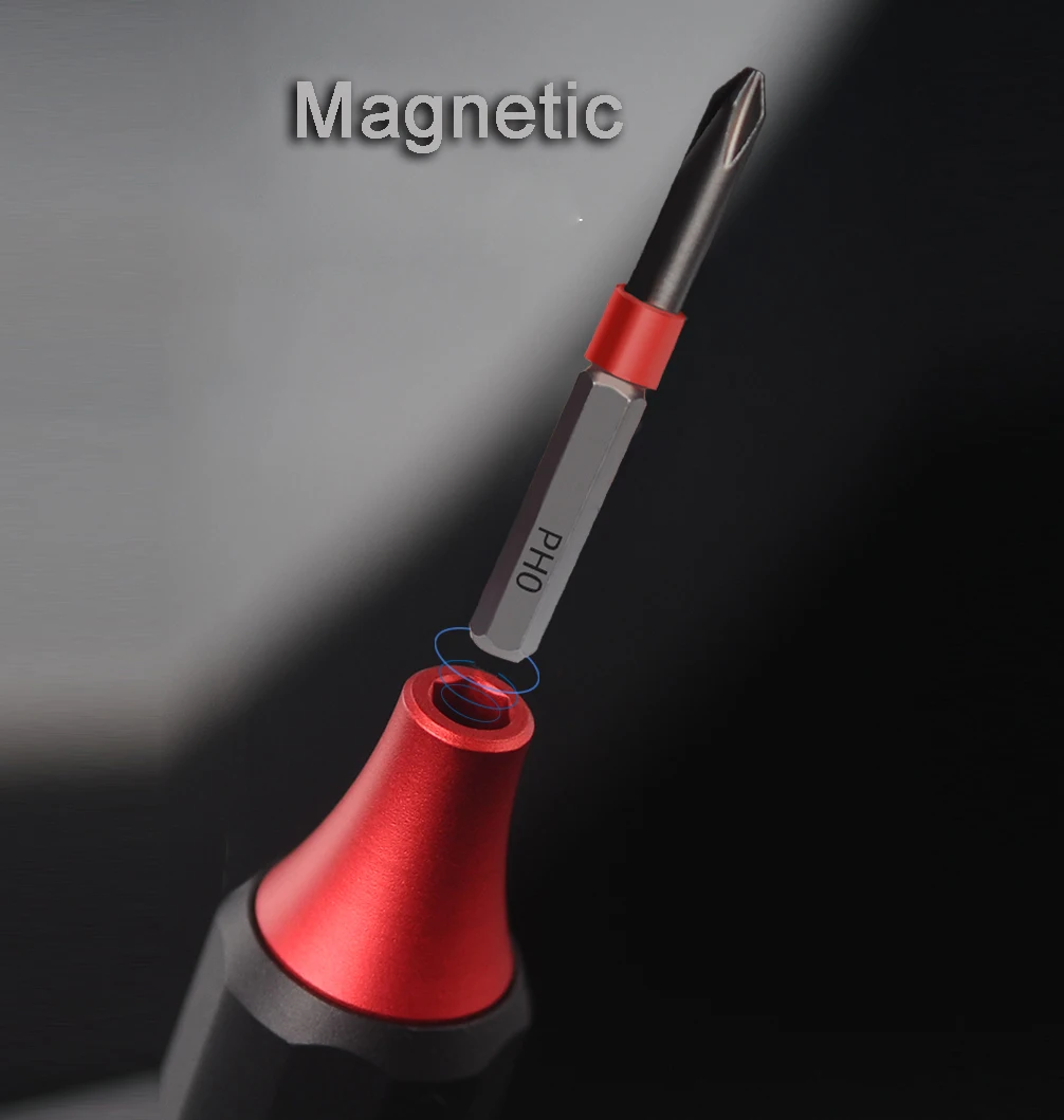 Embedded aluminum alloy multi-function screwdriver Press type Muliti-purpose magnetic 10-in-1 precision screwdriver set