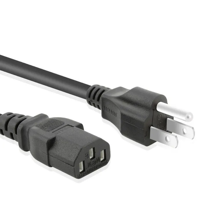 Factory Directly Approved 2 Pin Prong Plug Cable USA AC Cord Electric Lead US Power Cord