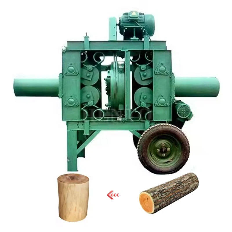 Easy Operation Automatic Log Peeling Machine / Rotary Debarker Log / Eucalyptus Debarking Machine