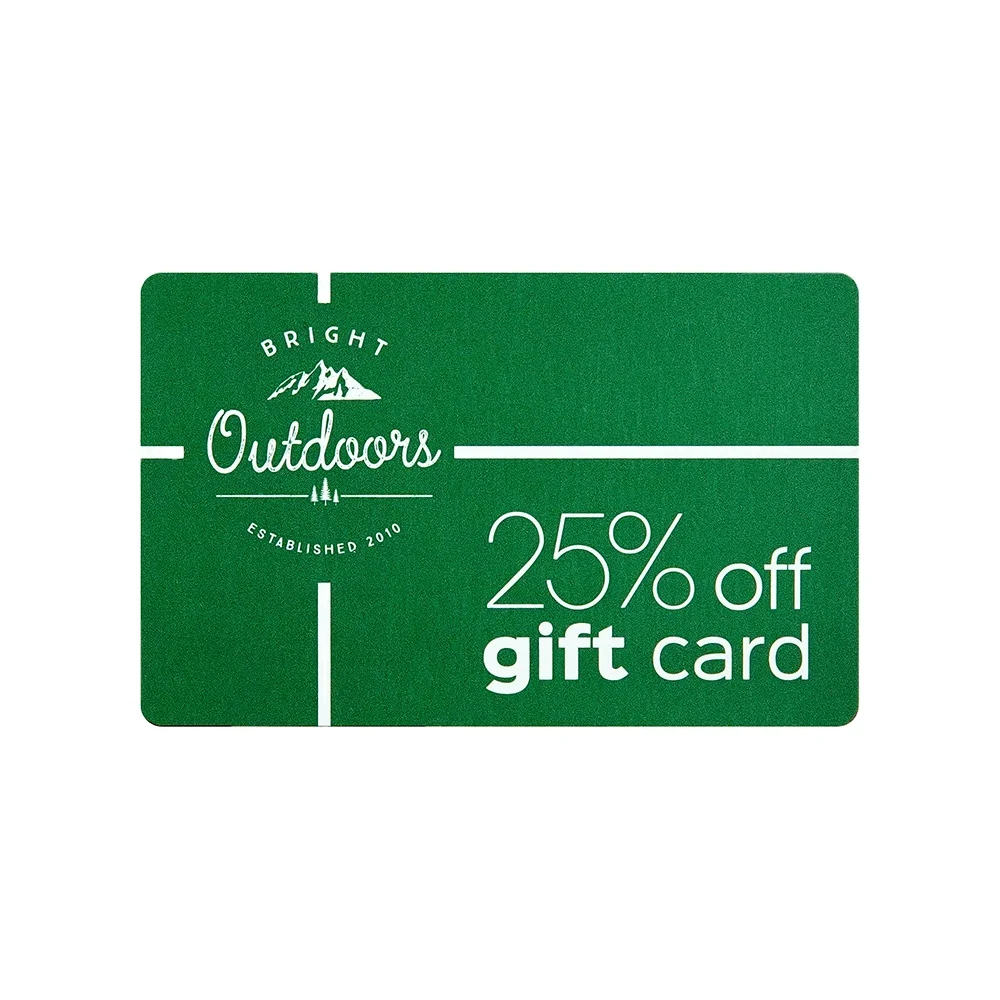 Fast Production Custom Printed Plastic PVC Gift Card with QR Code for store