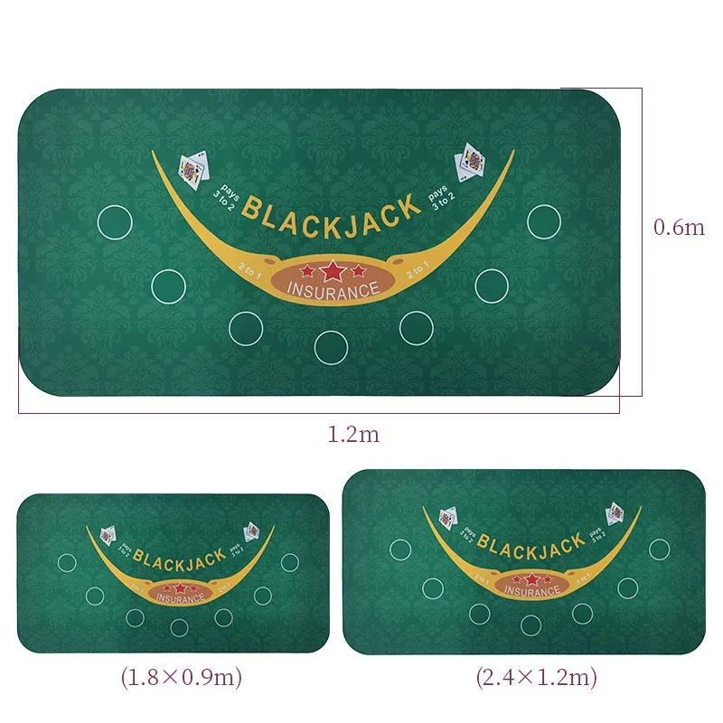 Texas Desk Cloth Board Pad Game Casino Rubber Big Poker Table Mat Poker Matte Benutzer Definierte Gummi-Poker-Matte