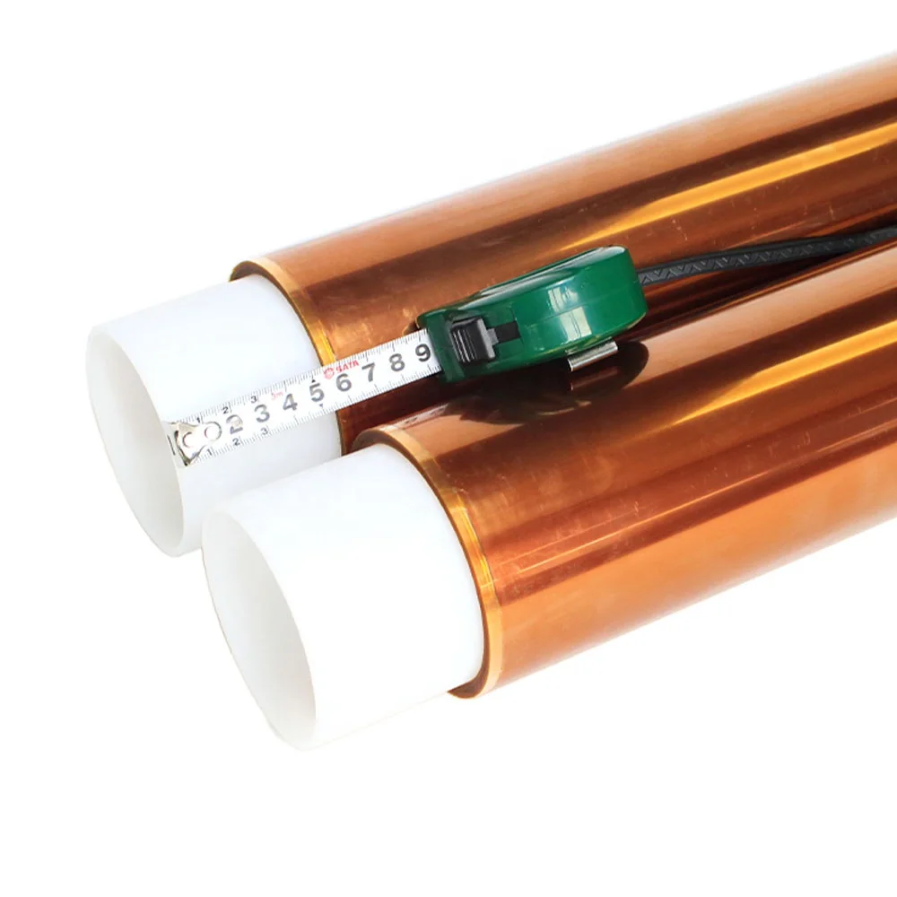 3- Polyimide Pi Film Double Sided Coated Silicone Kaptons Self Adhesive Tape Log Roll Jumbo Roll Factory Supplier Manufacturer