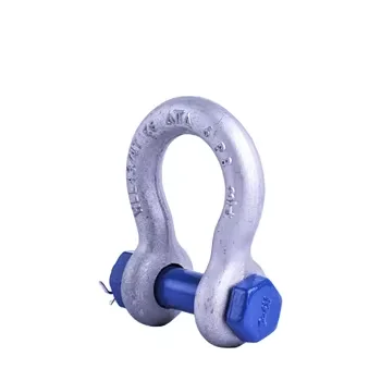 G-2150 Drop Forged Safety Bolt D Shackle Alloy/Carbon Steel Bow Shackle for Hardware Dee/Snap Snap Shackle Hardware Applications