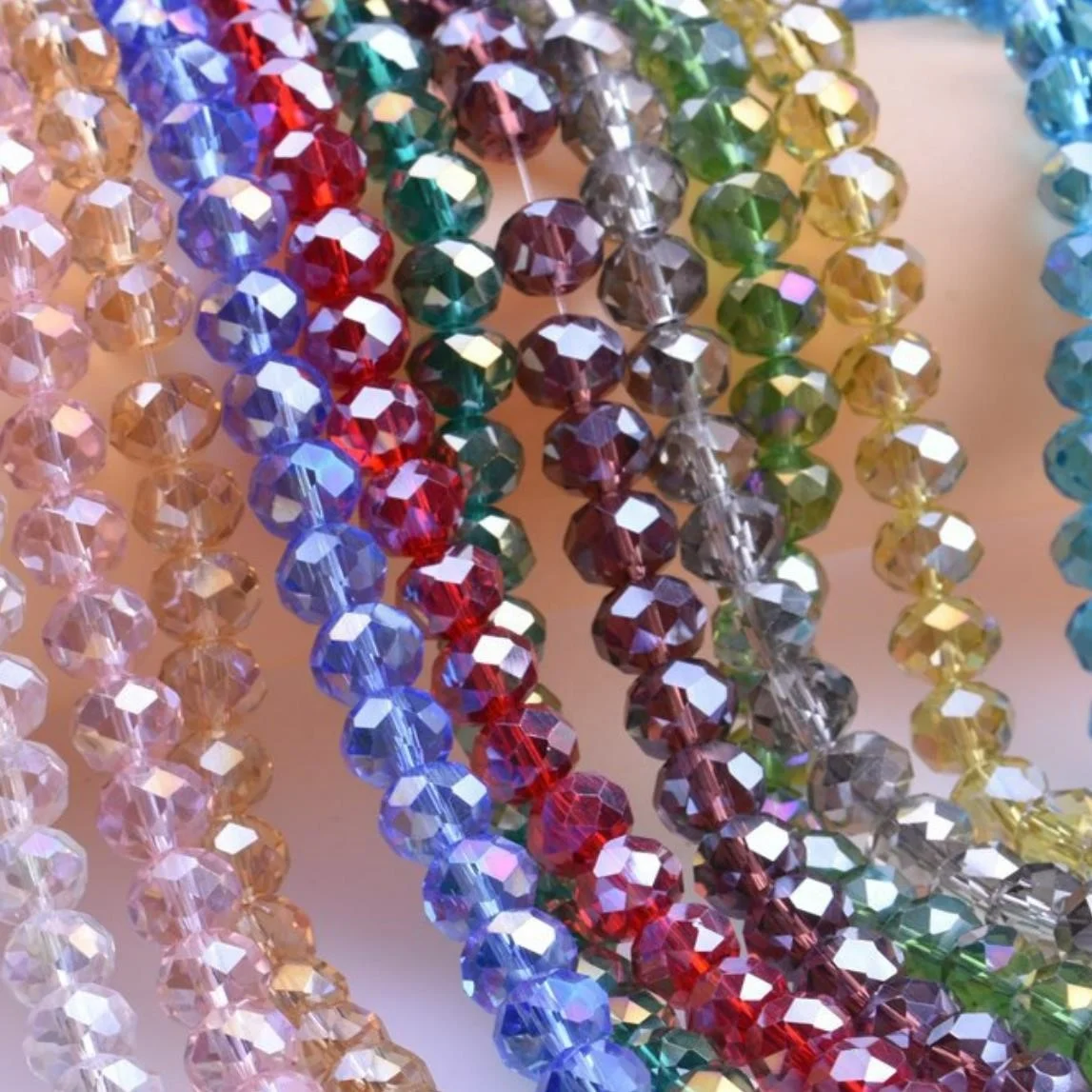 Красочные ювелирные стеклянные бусины круглой формы оптом на колесах сделай сам кристаллы россыпью