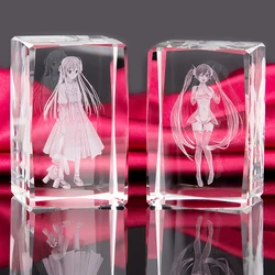 3D Laser Engraving Crystal Blank Engraved Cube for Decoration