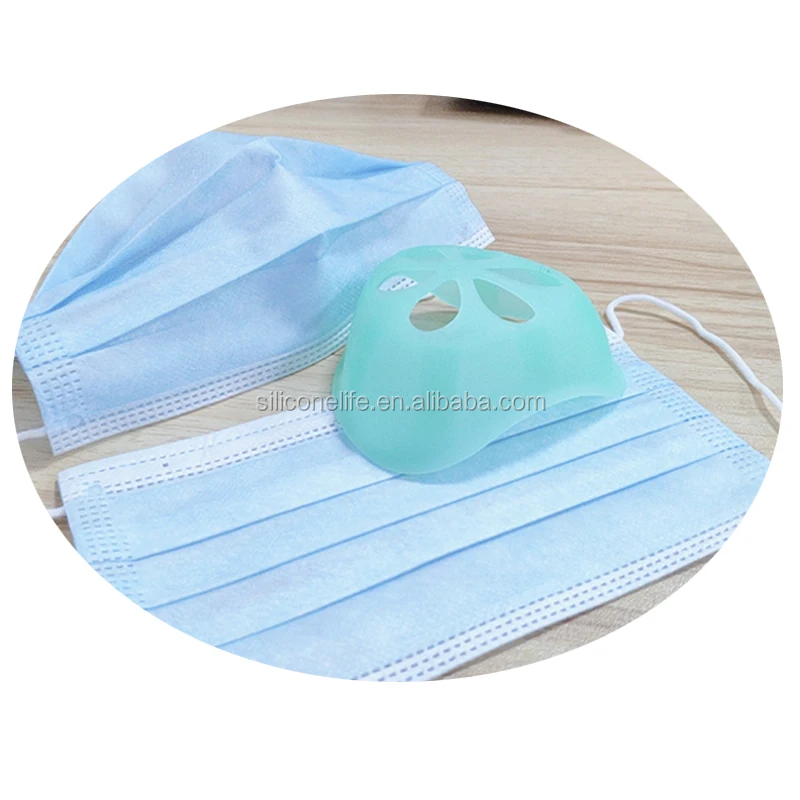 3D Mouth Silicone Mask Support Breathing Assist Help Mask Inner Cushion Bracket Food Grade Silicone Mask Holder Breathable Valve