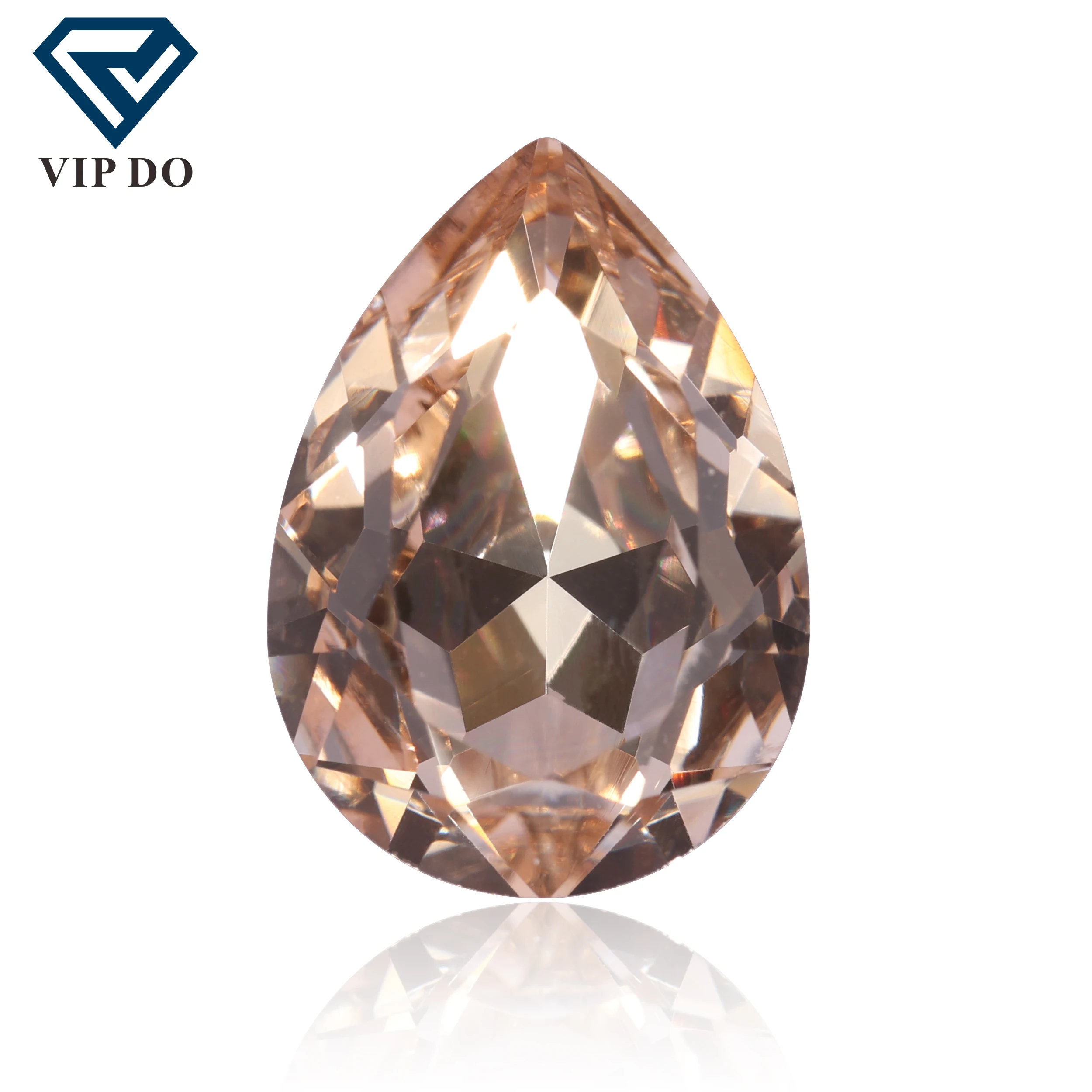 High quality pear cut K9 Glass Crystal Clothes Accessories DIY Shoe Bag Nail Pile Diamond Rhinestone Peach Fairy series