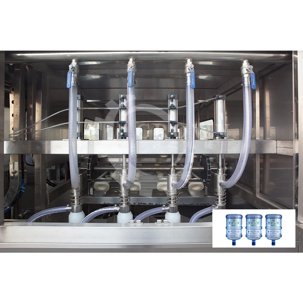 automatic 3in1 5 gallon 20 liter bottled bottling water filling bottling machine production plant line