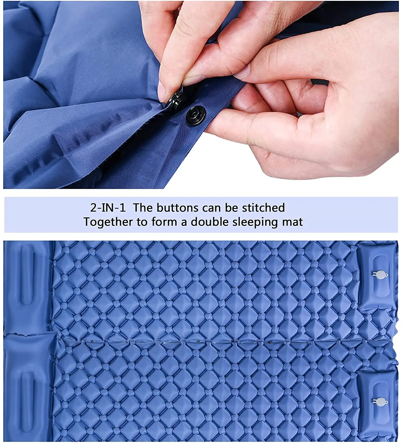 Travel Mat Car Self-inflating Mat Sleeping Pad Waterproof Foldable Outdoor Compact Camping Mat Tpu Camping Mattress Sleeping Pad