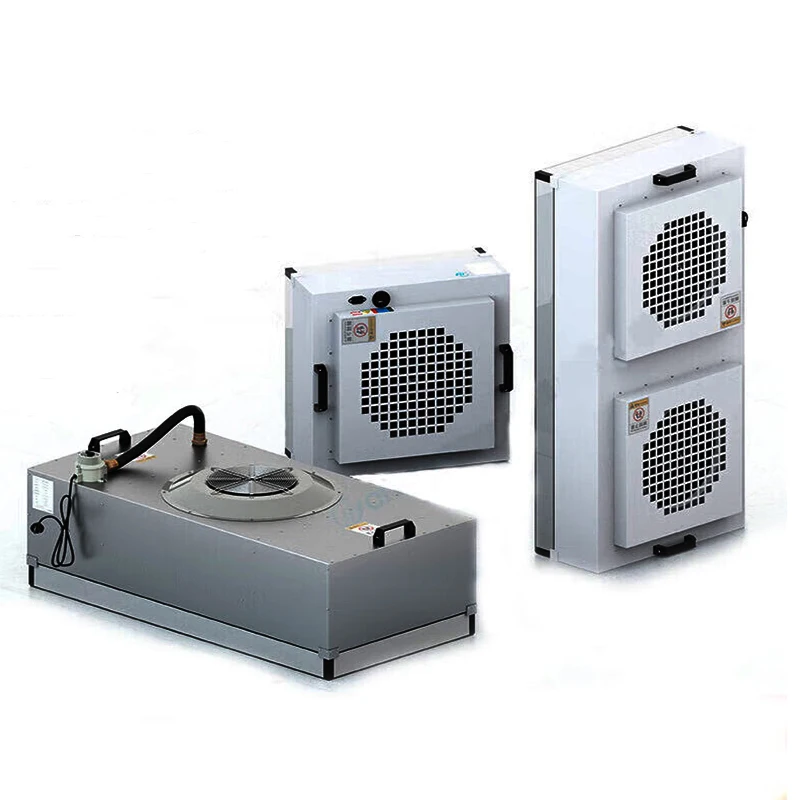 Customized Lab Use Fan Laminar Flow Hood Ffu Sliding Filter Celling Mount Install Grid Ffu With Ce