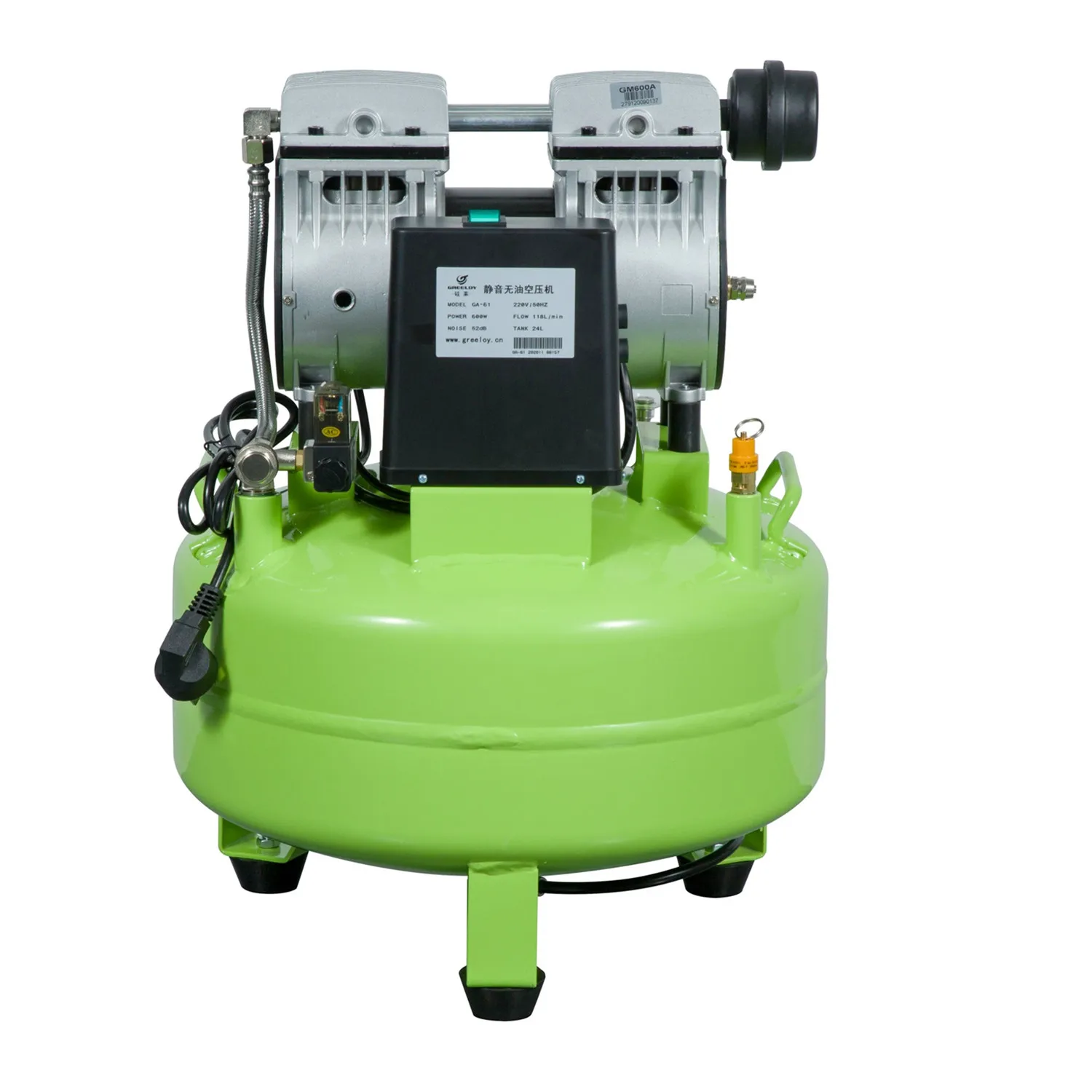 Silent Oil Free Air Compressor Dental Compressor for one Dental Chair