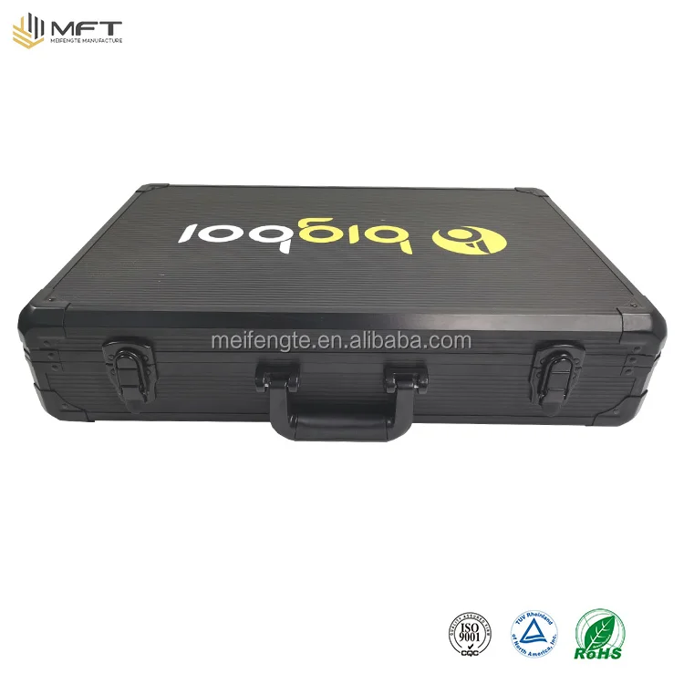 Aluminum Case OEM Case Jiangsu Factory Pure Black Medium K Frame Durable Lined Panel Lock Aluminum Case For Precision Equipment