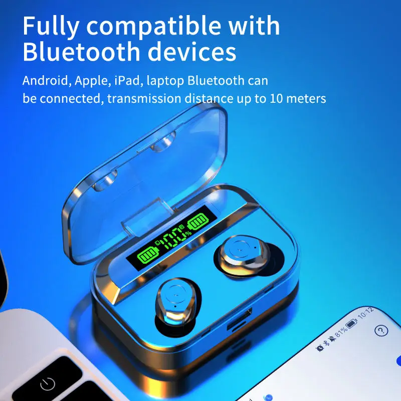 Hot Selling Ecouteur TG01 Waterproof TWS Bluetooth OEM ODM Wireless Bluetooth Headset