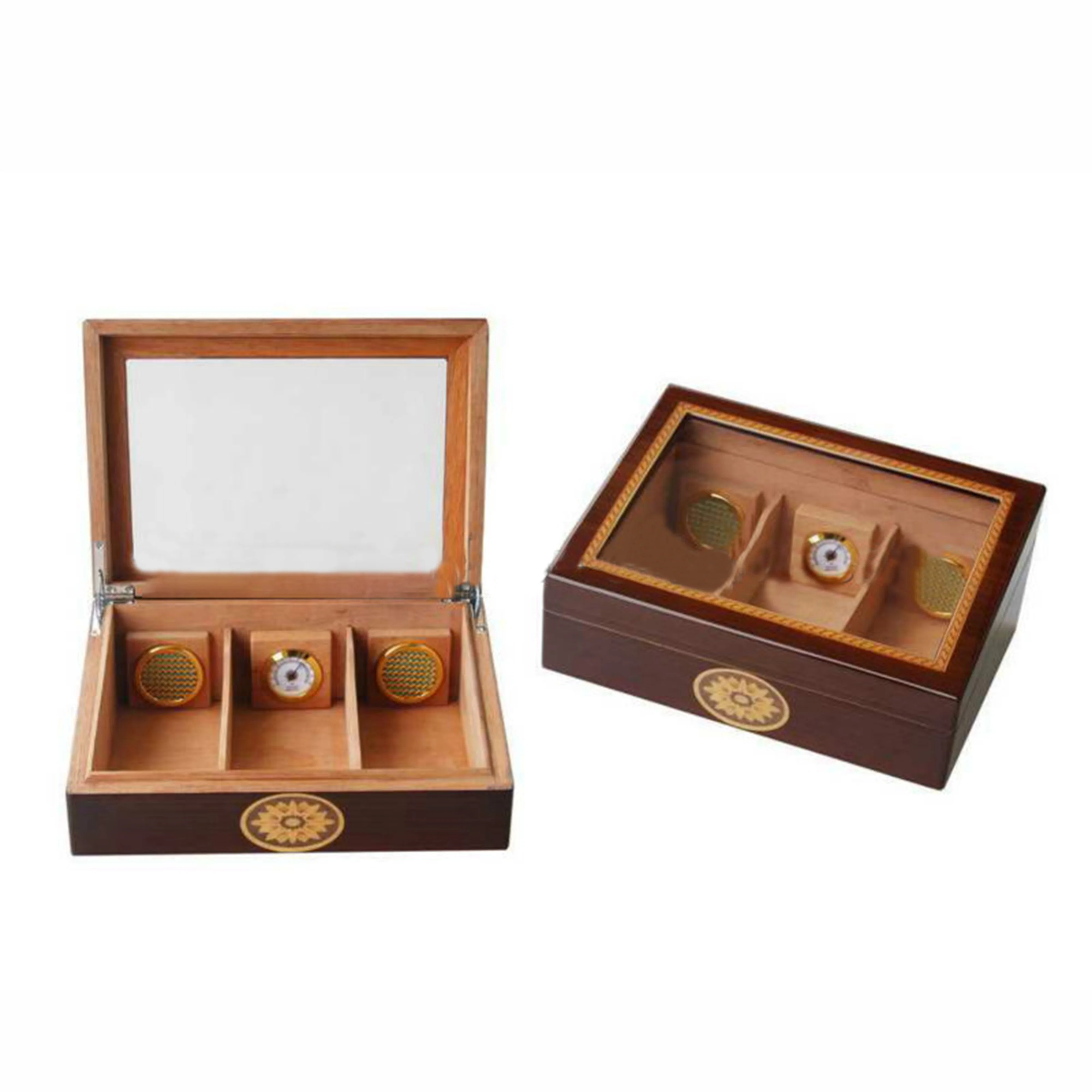 Профессиональный дизайн, квадратный деревянный шкаф, увлажнитель для сигар