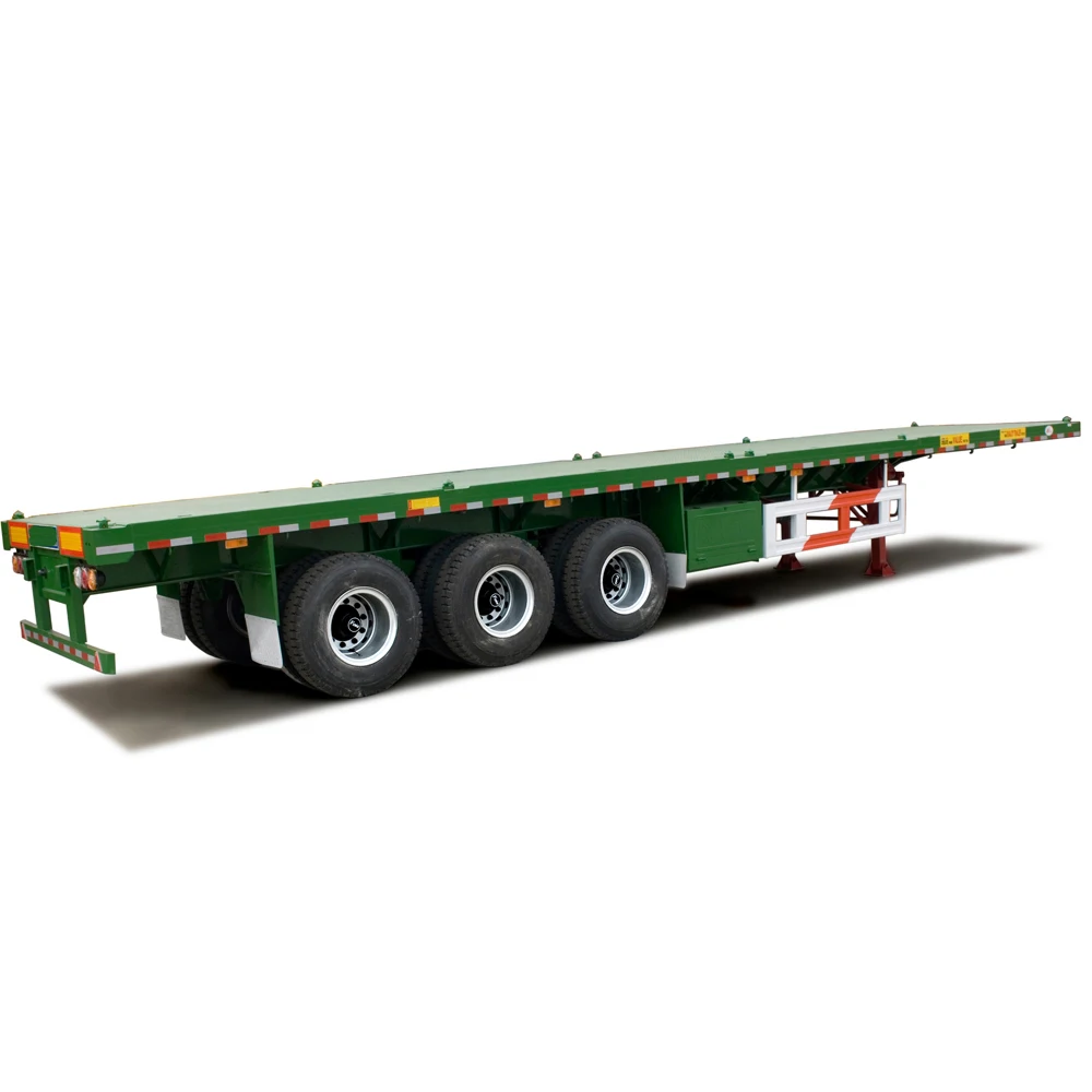 shipping 40 feet 20 feet container transportation flat bed trailer container semi trailer