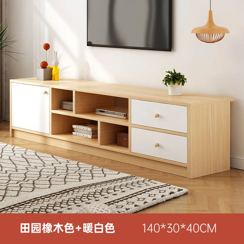 Wholesale Cheap Simple TV Cabinet MDF Wooden TV Cabinet Living Room Bedroom Hotel Apartment Use Modern TV Stand