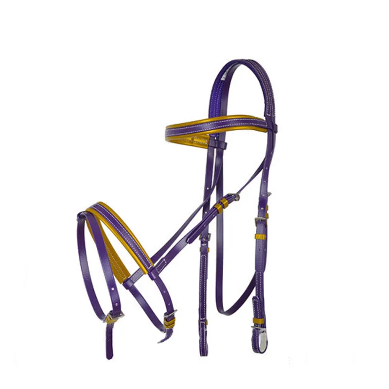  Прохладная и необычная двойная уздечка из ПВХ для лошадей в западном стиле