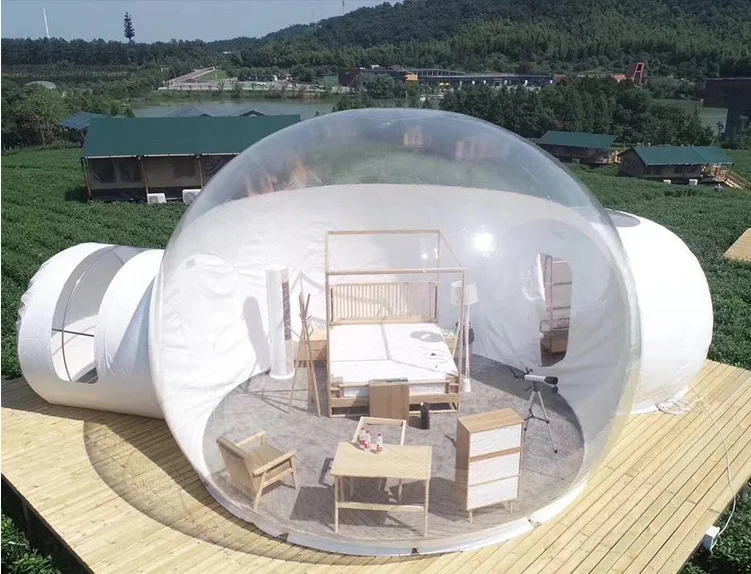 Outdoor Family Transparent Dome Clear Inflatable Transparent Bubble Tent For Sale