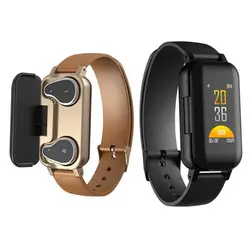 2021 smart watch High quality hot selling Bracelet 2 in 1 waterproof reloj smartwatch T89 earphone headphone