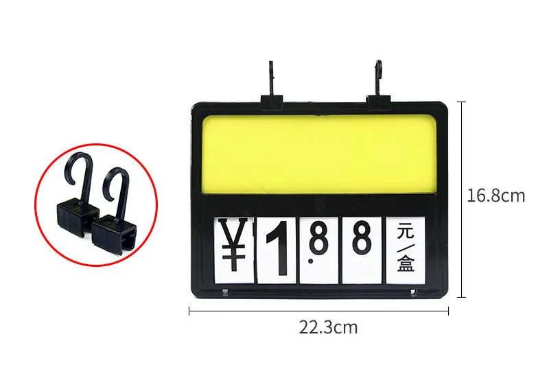 Пластиковый рекламный знак для супермаркета цифровой дисплей подвесной ценовой знак. Ценник фруктов и овощей