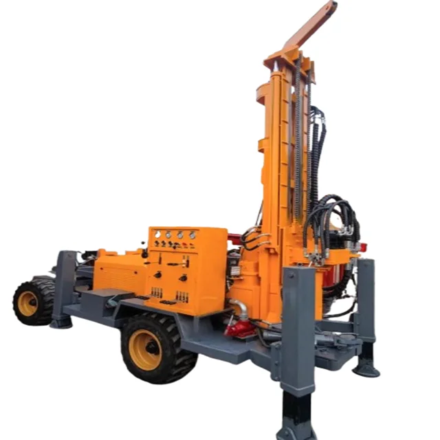 Swivel 300m Drill Rig Water Mini Oilfield Tractor Portable Mounted Truck Bore Rigs Drilling for Mobile Rigs Drilling