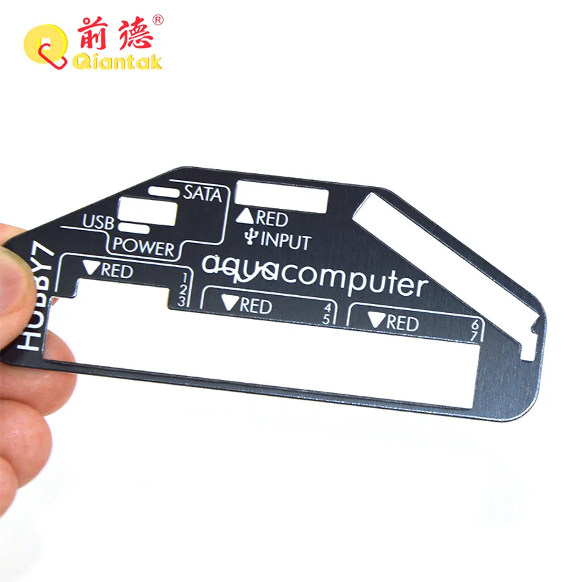 Высококачественные пользовательские лазерные гравированные металлические алюминиевые бирки для корпуса компьютера