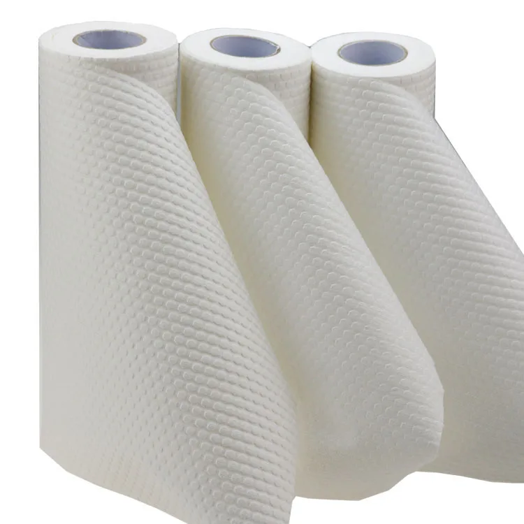 Cellulose Polyester Cleaning Cloth White Roll