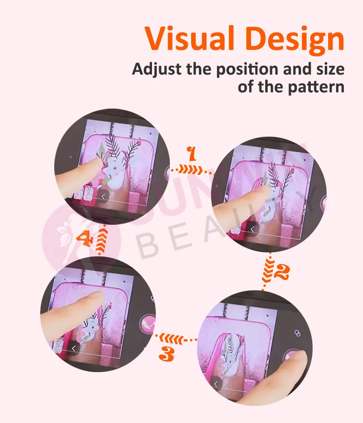 Intelligent nail printer 3d digital Nail Art for finger nail salon equipment