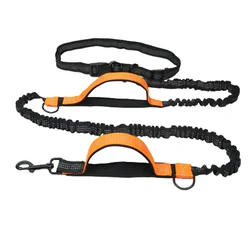 hands free multi function retractable adjustable  bungee running walking leash for dog