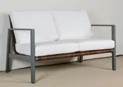 Luxury Backyard Balcony Rattan Cane Wicker Outdoor Couch Lounge Patio Furniture Sofa Set Meubels Outdoor Furniture Garden Sofa