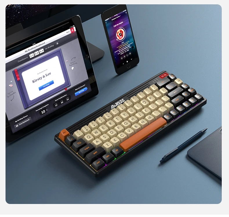 Механическая клавиатура AJAZZ K690T с RGB-подсветкой и возможностью горячей