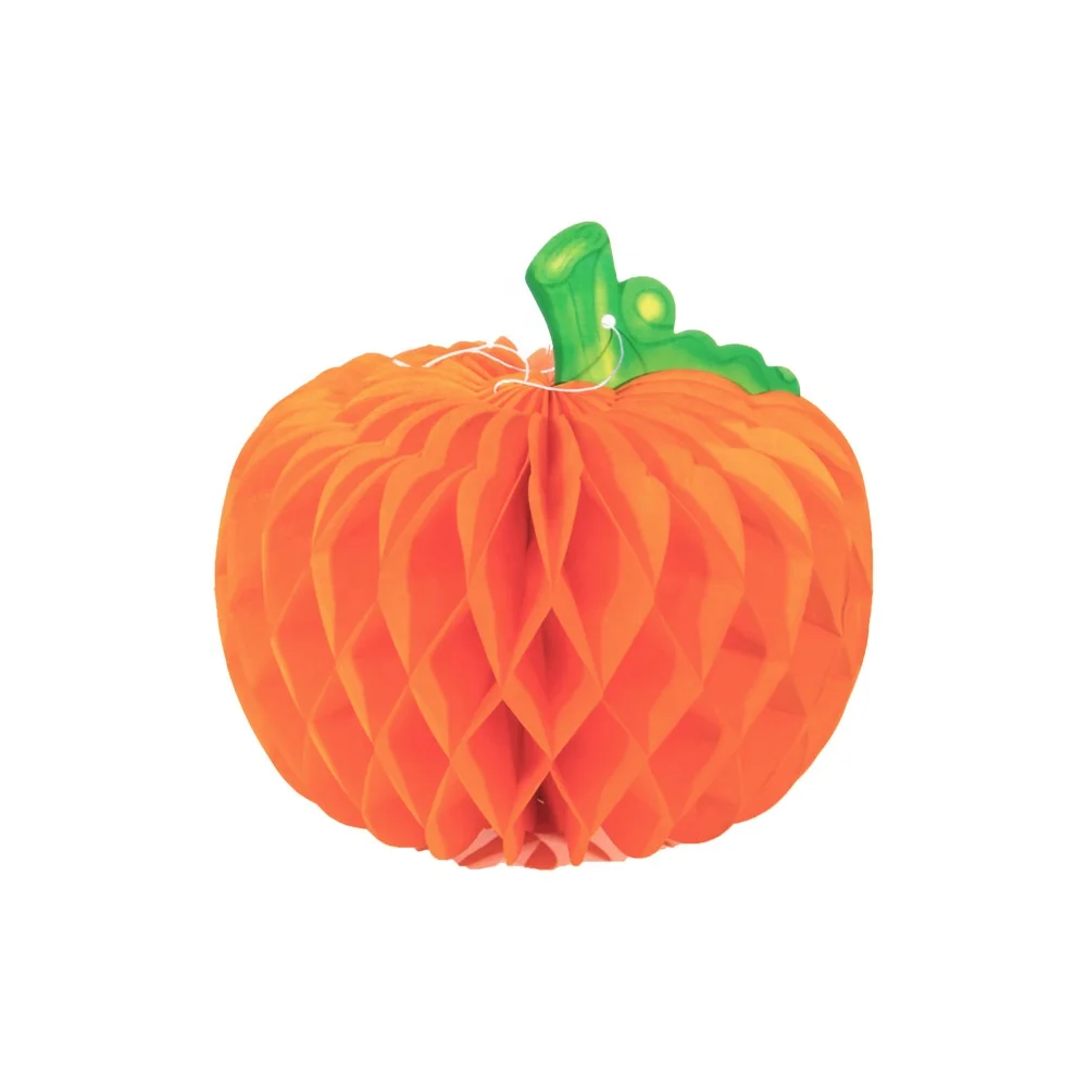 Pumpkin beehive balls for Halloween party decorations Pumpkin lanterns Hang decorated beehive balls for Halloween rave parties