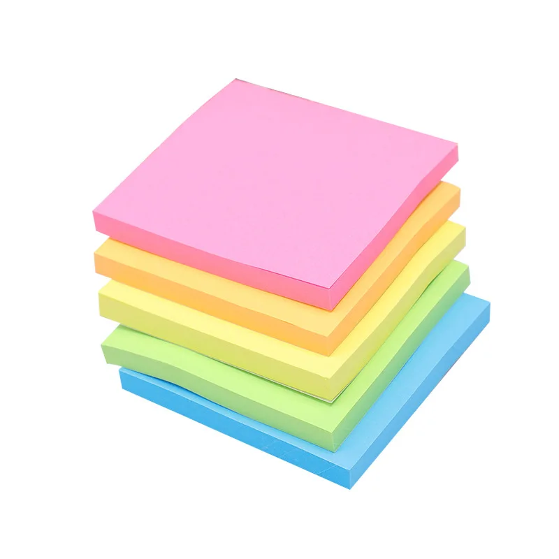 Sticky notes memo notes cube removable note colorful 100 sheets