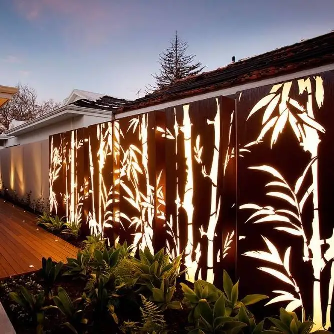 Wall Metal Panel Panels Divider Decorative Screens Design Dividers Sheet Laser Cut Separation Garden Privacy Fence Screen