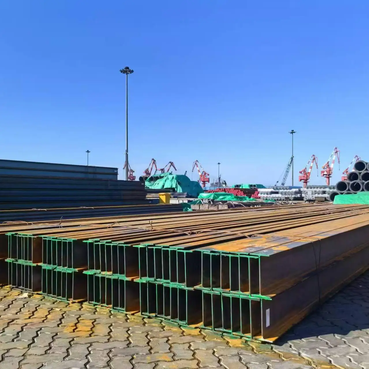 Steel h-beams manufacturer ASTM A572 Grade 50 150x150 Standard Viga H Beam I Beamcarbon vigas de acero Channel Steel Sizes