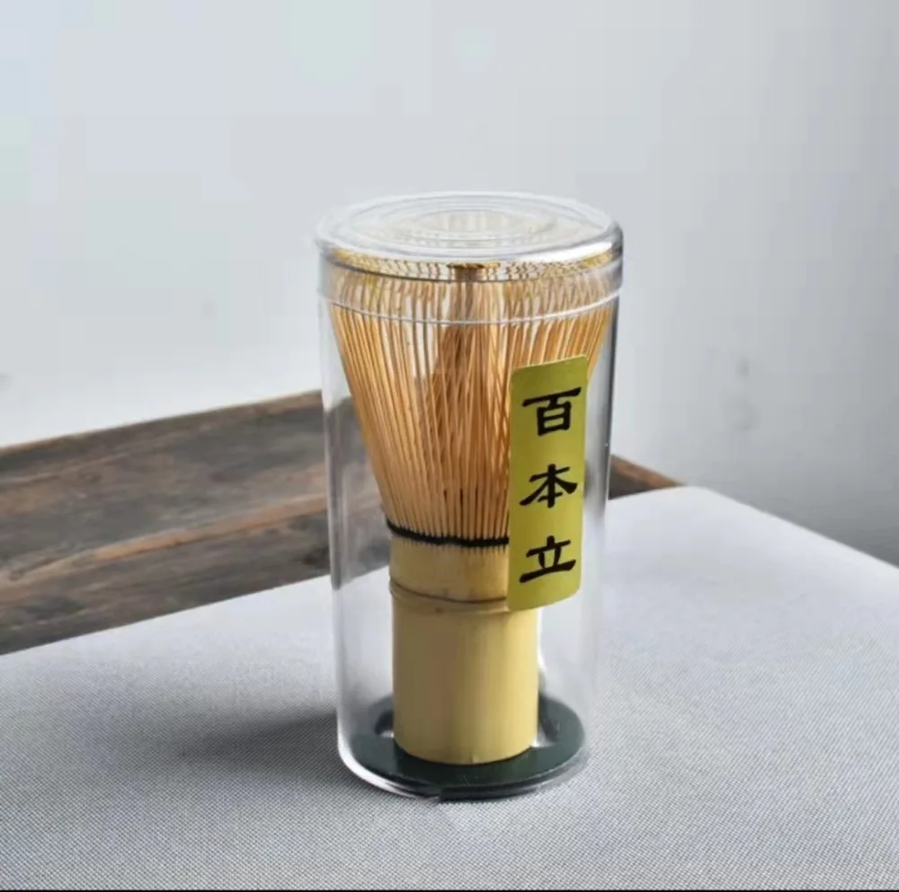 Custom Logo Wholesale 100%Natural Handmade Bamboo Matcha Whisk Set-Matcha Whisk Traditional Scoop Tea Spoon