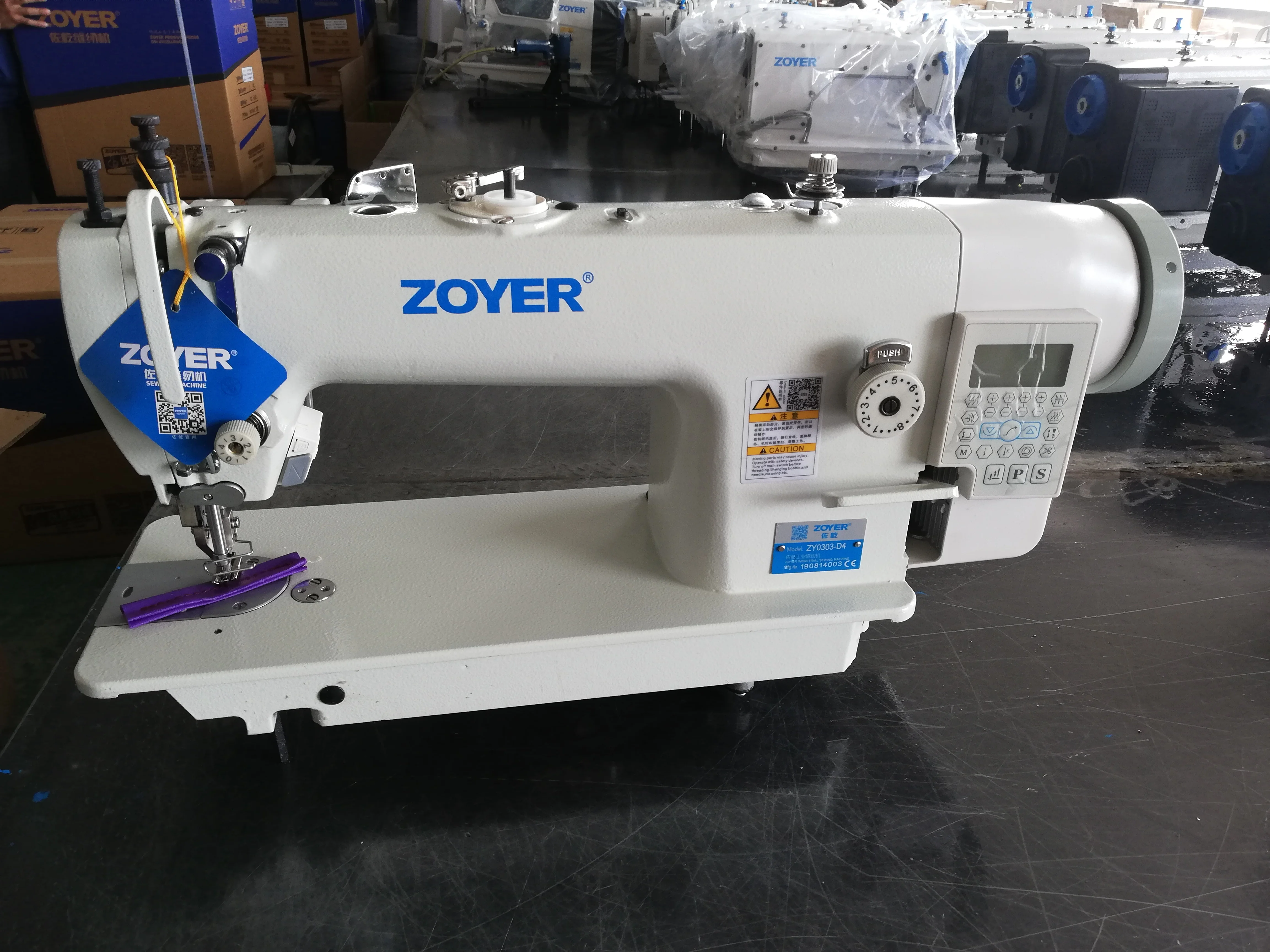 ZY0303-D4 zoyer кожа с прямым приводом heavy duty топ нижней корма швейная машина фунцкией шитья закрытых стежков шагающая прижимная
