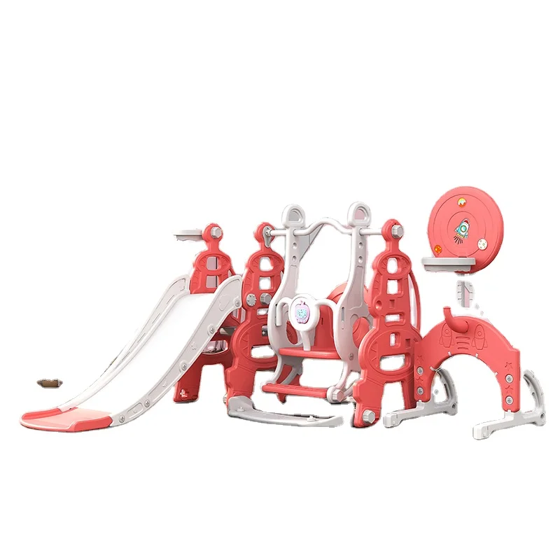 small amusement slide swing set children indoor household plastic environmental protection material playground hot sale