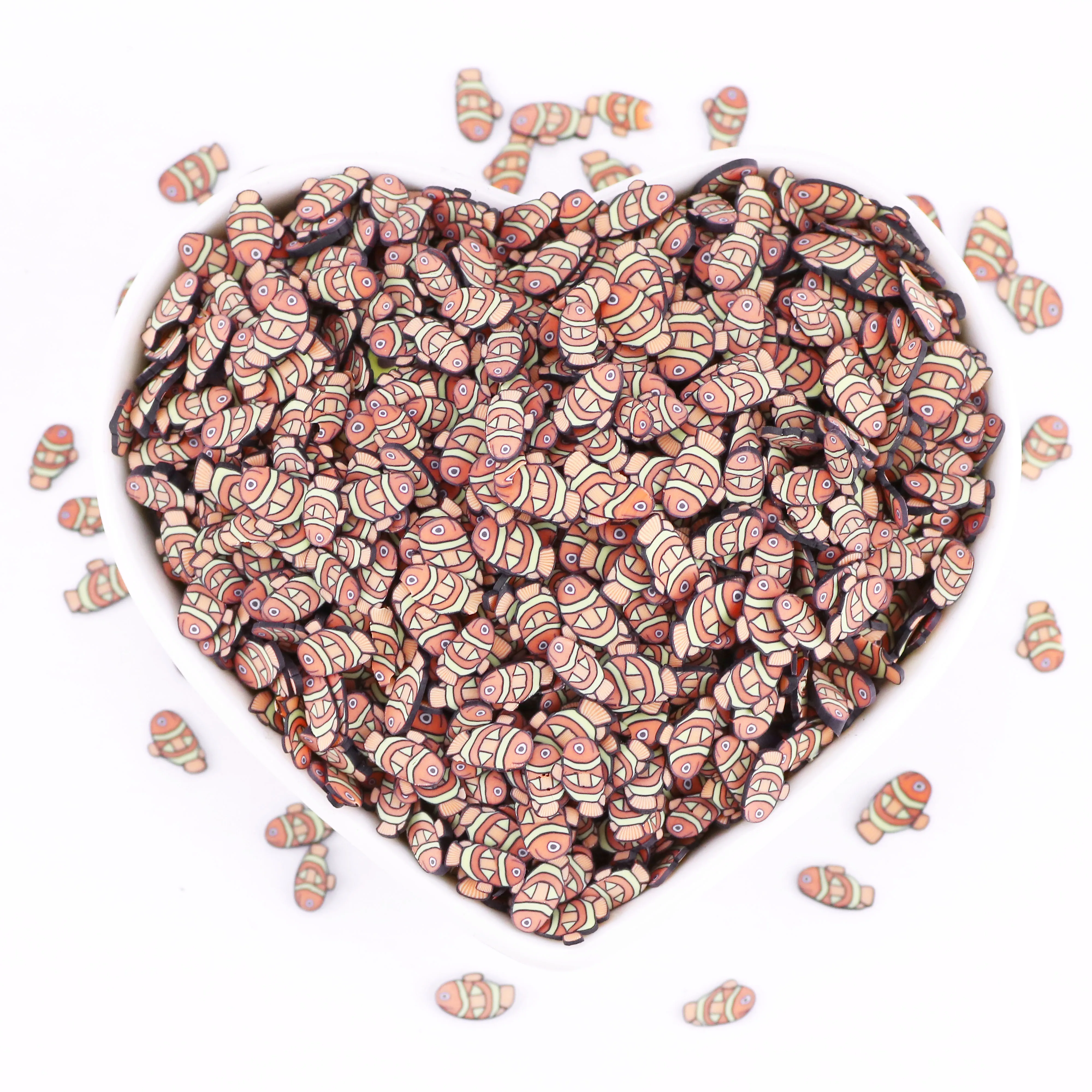 5 MM Polymer Clay Cute Red Fish Sprinkles Polymer Clay Sprinkles For Slime Filler DIY Craft  Decoration Nail Art