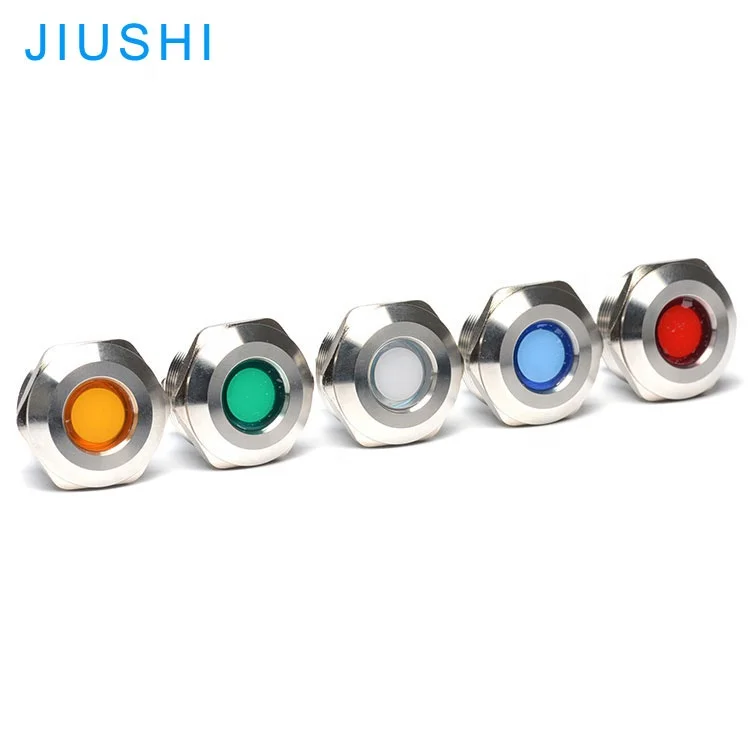 Kelly A25 Hot sale industrial metal signal lamp indicator light 24v 36v 110v 220v illuminated mounting hole 25mm Wenzhou