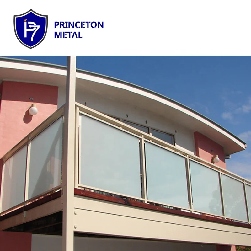 Easy assembled high quality modern outdoor balcony decorate  aluminum glass railing balustrade system