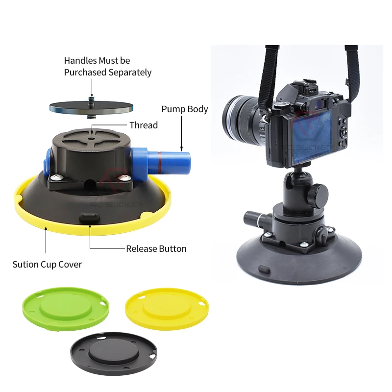 High Quality Strong Power Suction 4.5 Inch Vacuum Suction Cup Industrial Carrying Glass Suction Cup