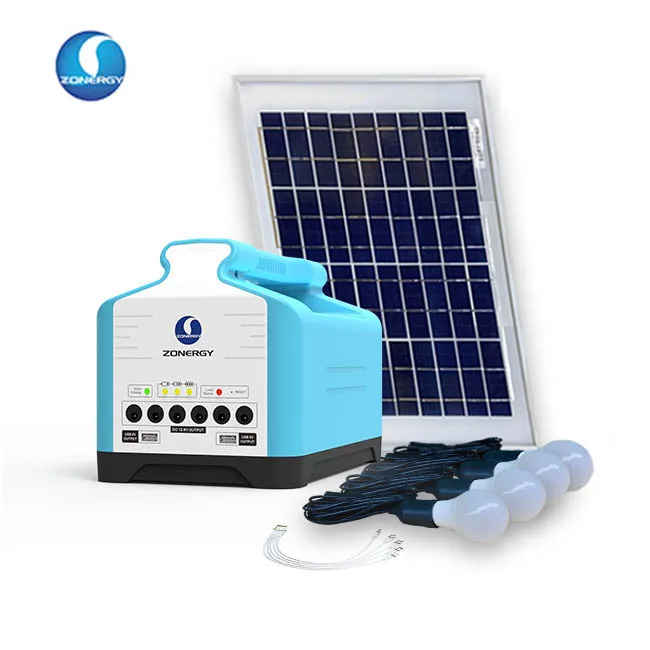 Painel Kit Off Grid Luces Led Luz Solar Energy Light System Or Home Phone Charger Plant Panel Station Baterias Portable Camping