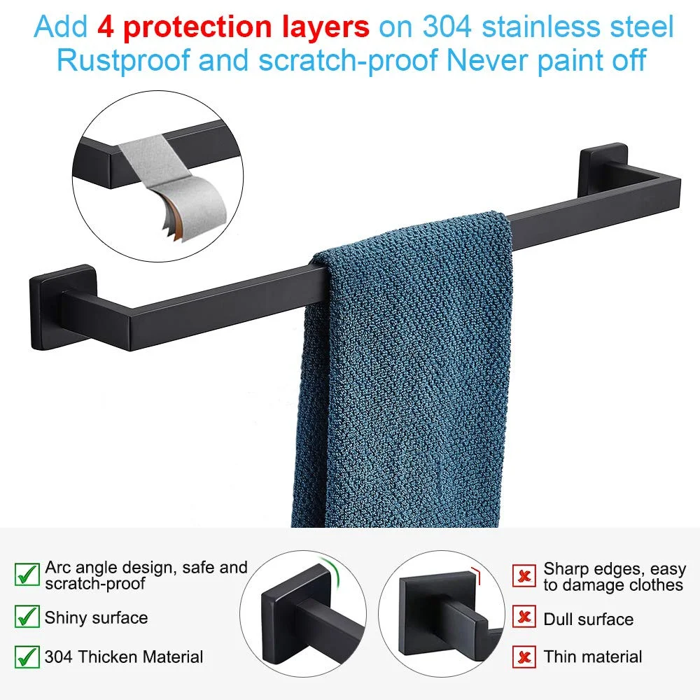 Top quality five star Hotel luxury accessories brushed nickel rose gold bathroom accessories set